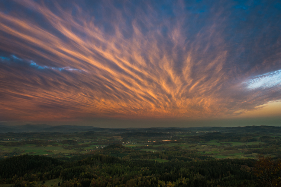  Widok Krzyżnej 0 Sokolik Nikon D7100 AF-S Zoom-Nikkor 17-55mm f/2.8G IF-ED niebo Chmura Natura atmosfera horyzont świt poświata dzień ranek średniogórze