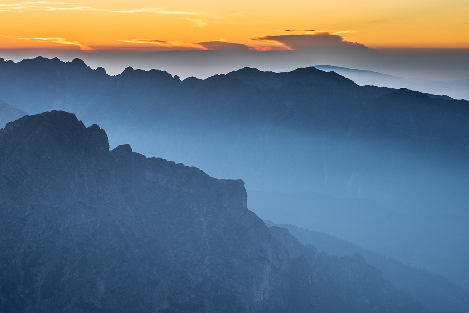  Tatry Nikon D7200 Nikkor AF-S 70-200 f/4.0G niebo pasmo górskie grzbiet górzyste formy terenu Góra atmosfera Chmura horyzont ranek świt