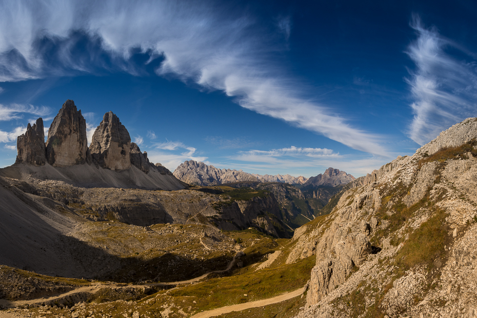  Tre Cime Lavaredo 0 Dolomity Nikon D7200 Sigma 10-20mm f/3.5 HSM niebo górzyste formy terenu Chmura Góra pasmo górskie pustynia Badlands skała średniogórze Alpy