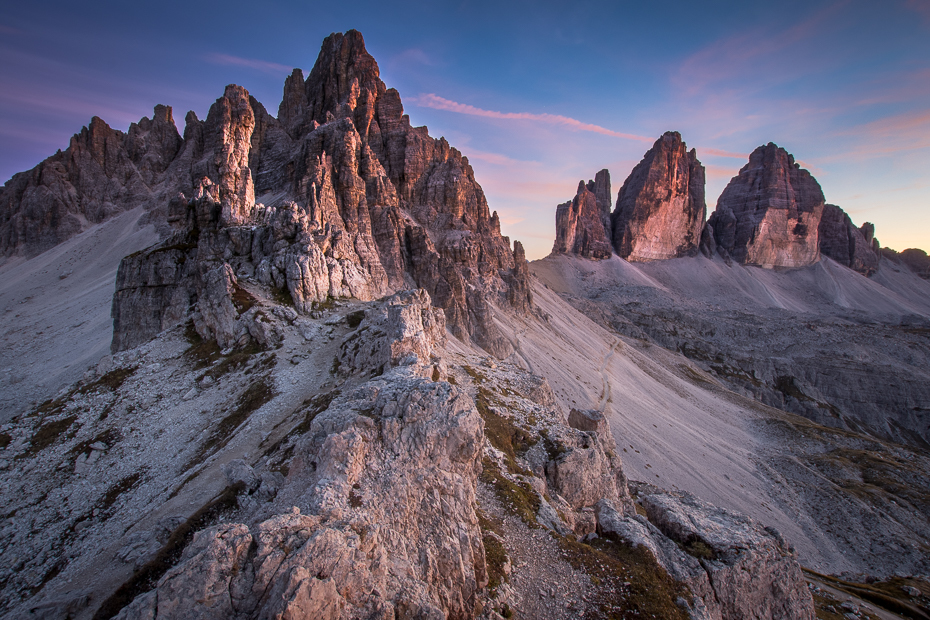  Tre Cime Lavaredo 0 Dolomity Nikon D7200 Sigma 10-20mm f/3.5 HSM Badlands górzyste formy terenu Góra niebo pustynia pasmo górskie skała grzbiet Park Narodowy grań