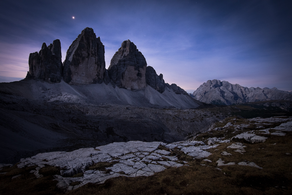  Tre Cime Lavaredo 0 Dolomity Nikon D7200 Sigma 10-20mm f/3.5 HSM górzyste formy terenu Natura Góra niebo pustynia pasmo górskie skała śnieg zjawisko geologiczne atmosfera