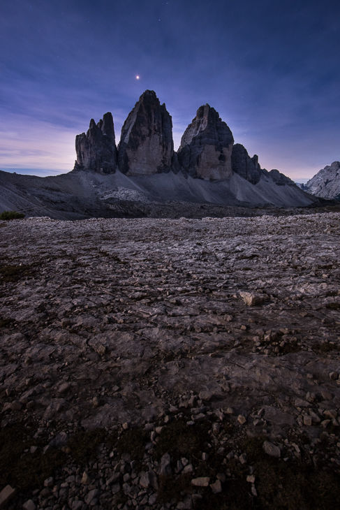  Tre Cime Lavaredo 0 Dolomity Nikon D7200 Sigma 10-20mm f/3.5 HSM niebo pustynia górzyste formy terenu Góra skała średniogórze Badlands pasmo górskie zjawisko geologiczne tworzenie