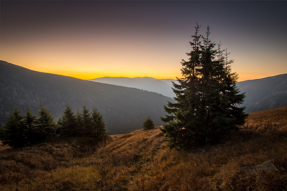  Karkonosze Nikon D7200 Sigma 10-20mm f/3.5 HSM Natura niebo pustynia górzyste formy terenu świt drzewo roślina drzewiasta Góra ranek wzgórze