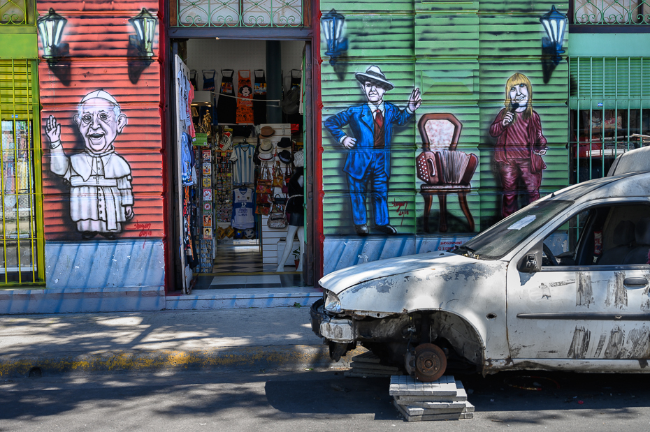  Mural Buenos Aires Nikon Nikkor 24-70mm f/4 0 Patagonia pojazd samochód transport sztuka rodzaj transportu ulica sąsiedztwo Sztuka uliczna graffiti fresk