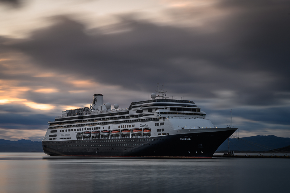  Zaandam Ushuaia Argentyna Nikon Nikkor 24-70mm f/4 0 Patagonia transport wodny Statek wycieczkowy statek pojazd Statek pasażerski niebo łódź prom jednostki pływające statek motorowy