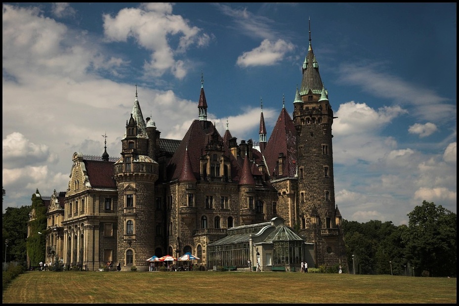  Zamek Moszna Architektura Nikon D70 AF-S Zoom-Nikkor 18-70mm f/3.5-4.5G IF-ED niebo pałac punkt orientacyjny Chmura budynek dostojny dom architektura średniowieczna zamek iglica drzewo