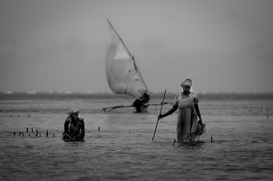  Plaża Jambiani Klimaty Nikon D300 AF-S Nikkor 70-200mm f/2.8G Zanzibar 0 woda morze zbiornik wodny czarny i biały ocean fala fotografia monochromatyczna spokojna fotografia niebo