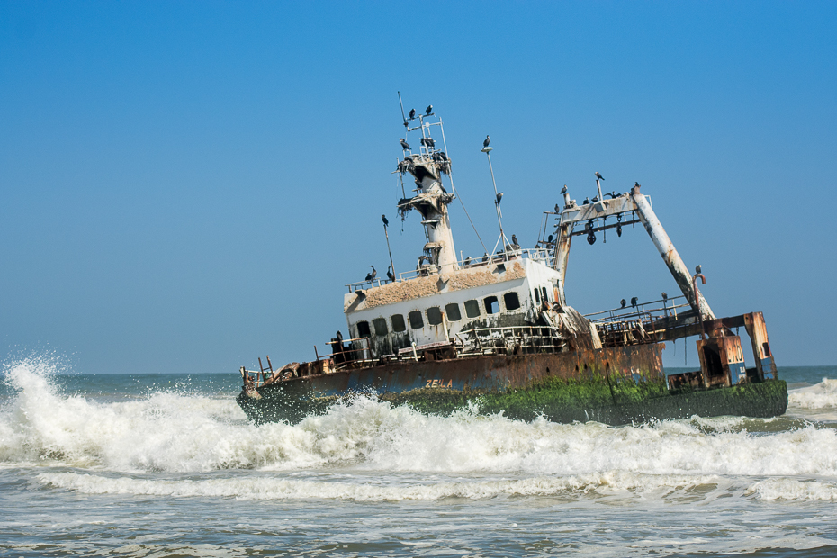  Wrak Henties Bay Krajobraz Nikon D7100 AF-S Nikkor 70-200mm f/2.8G Namibia 0 transport wodny morze jednostki pływające statek woda fala łódź niebo statek motorowy formy przybrzeżne i oceaniczne