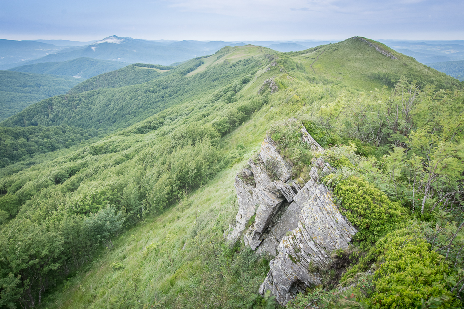  Bieszczady 0 Lipiec Nikon D7100 Sigma 10-20mm f/3.5 HSM Biesczaty chaparral średniogórze wegetacja grzbiet Góra górzyste formy terenu pustynia rezerwat przyrody zamontuj scenerię wzgórze